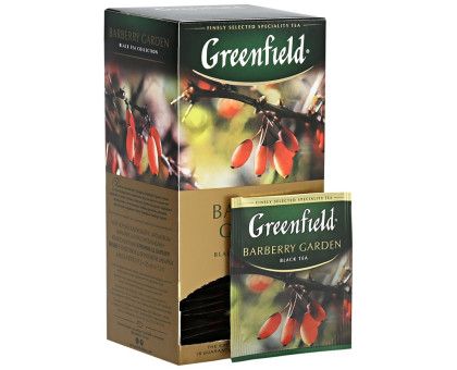 Чай Greenfield Barberry Garden черный 25х1,5г