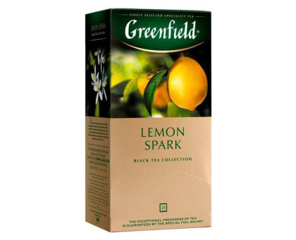 Чай Greenfield Lemon Spark черный, 25х1,5г Чай Greenfield Lemon Spark черный, 25х1,5г