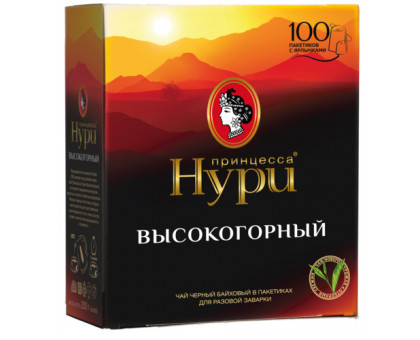 Чай черный Принцесса Нури Высокогорный, 100*2г. Чай черный Принцесса Нури Высокогорный, 100*2г.