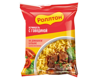 Вермишель Роллтон, Говядина, 60г*42