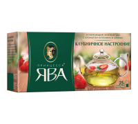 Чай зеленый Принцесса Ява Клубничное настроение, 25*1,5г.