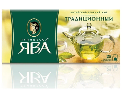 Чай зеленый Принцесса Ява Традиционный, 25*2г.