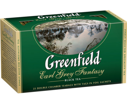 Чай черный Greenfield Earl Grey Fantasy, 25*2г. Чай черный Greenfield Earl Grey Fantasy, 25*2г.