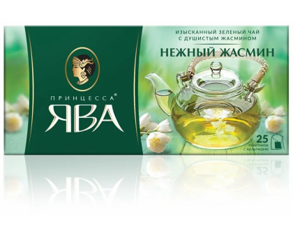 Чай зеленый Принцесса Ява Нежный Жасмин, 25*2г. Чай зеленый Принцесса Ява Нежный Жасмин, 25*2г.