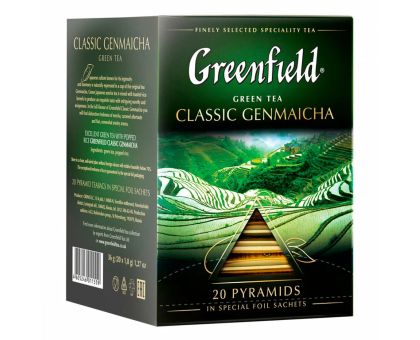 Чай Greenfield Classic Genmaicha, 20*2г