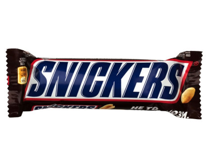Шоколадный батончик Snickers, 50,5г Шоколадный батончик Snickers, 50,5г
