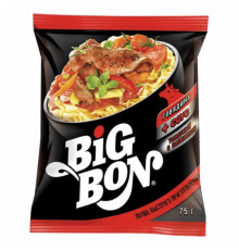 Лапша Big Bon Говядина + томатный соус, 75 гр