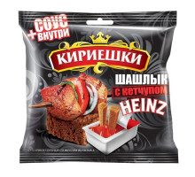 Сухарики Кириешки ржаные со вкусом шашлыка + кетчуп